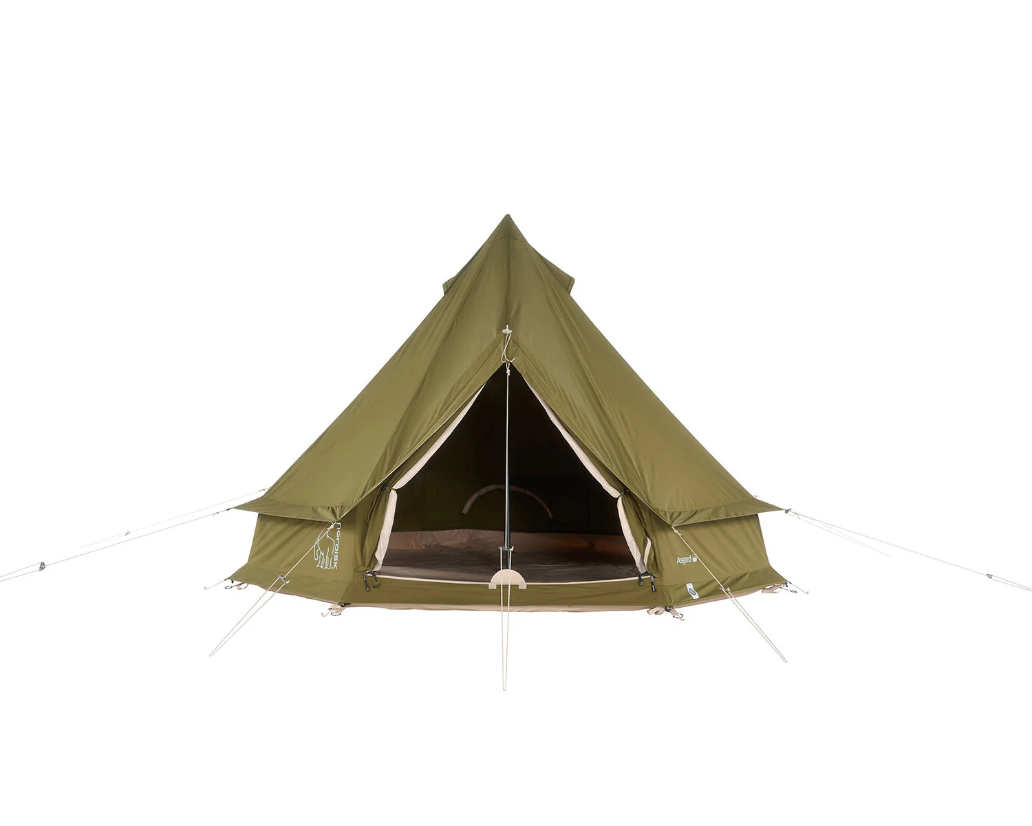 Asgard 7.1 Glamping Zelt - 7.1 m² | 3 Personen | Green Khaki