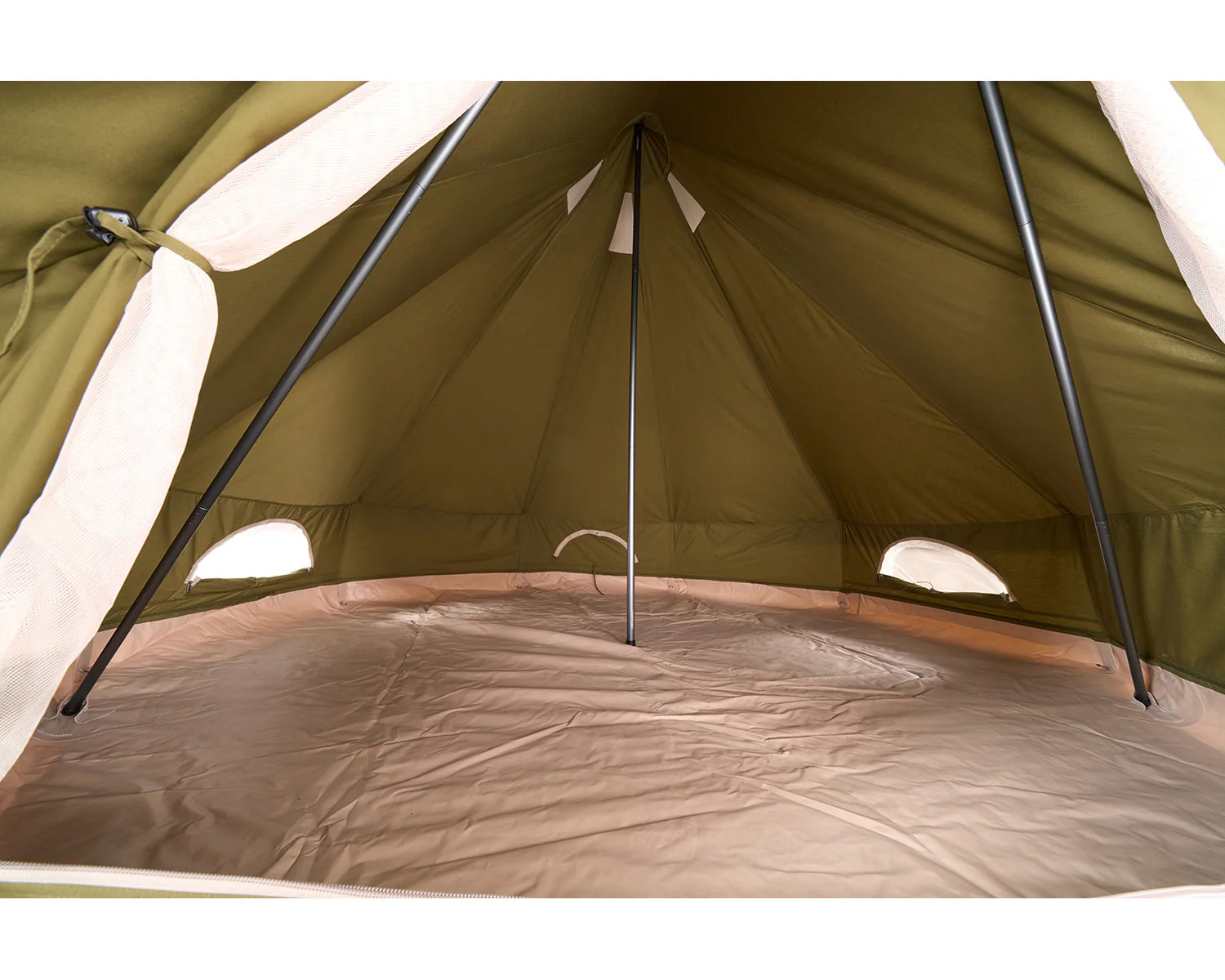 Asgard 7.1 Glamping Zelt - 7.1 m² | 3 Personen | Green Khaki - Image 14