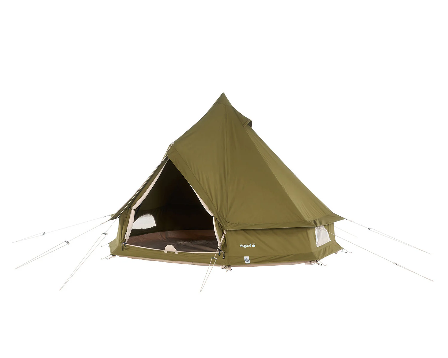 Asgard 7.1 Glamping Zelt - 7.1 m² | 3 Personen | Green Khaki - Image 3