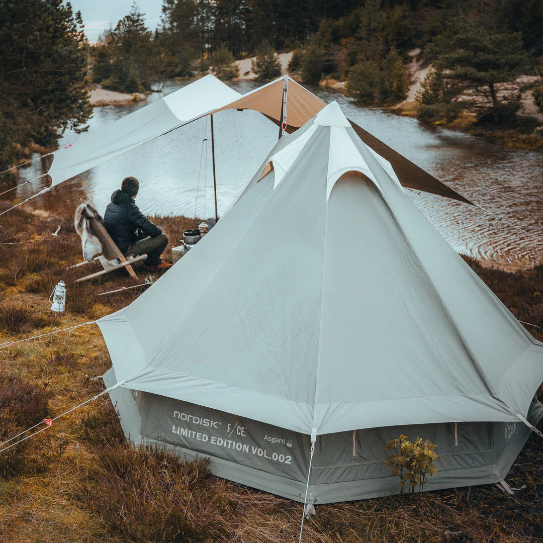 F/CE. × Nordisk Asgard 7.2 Glamping Tent - 7.2 m² | 3 person | Sage Green