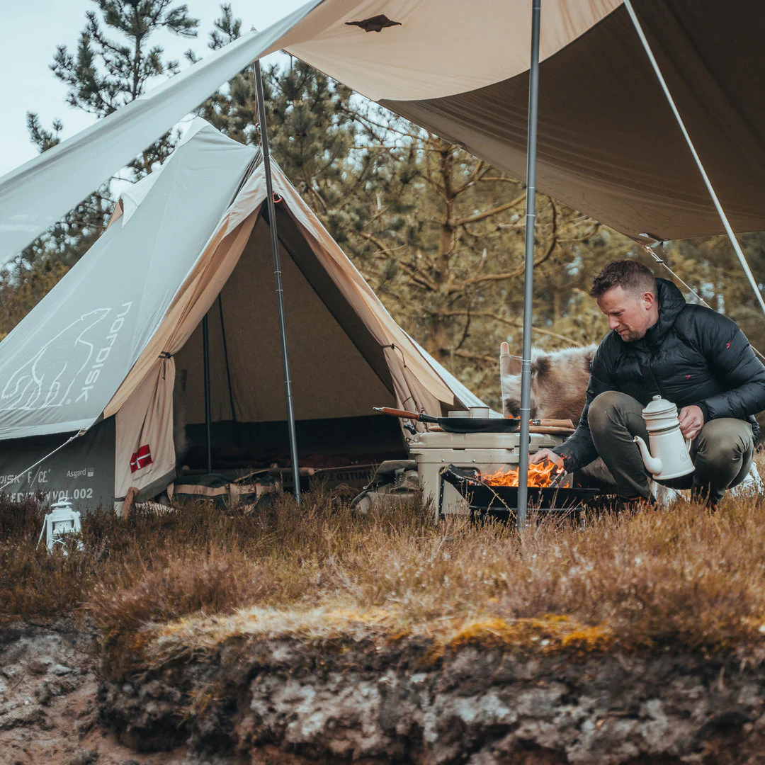 F/CE. × Nordisk Asgard 7.2 Glamping Tent - 7.2 m² | 3 person | Sage Green - Image 12