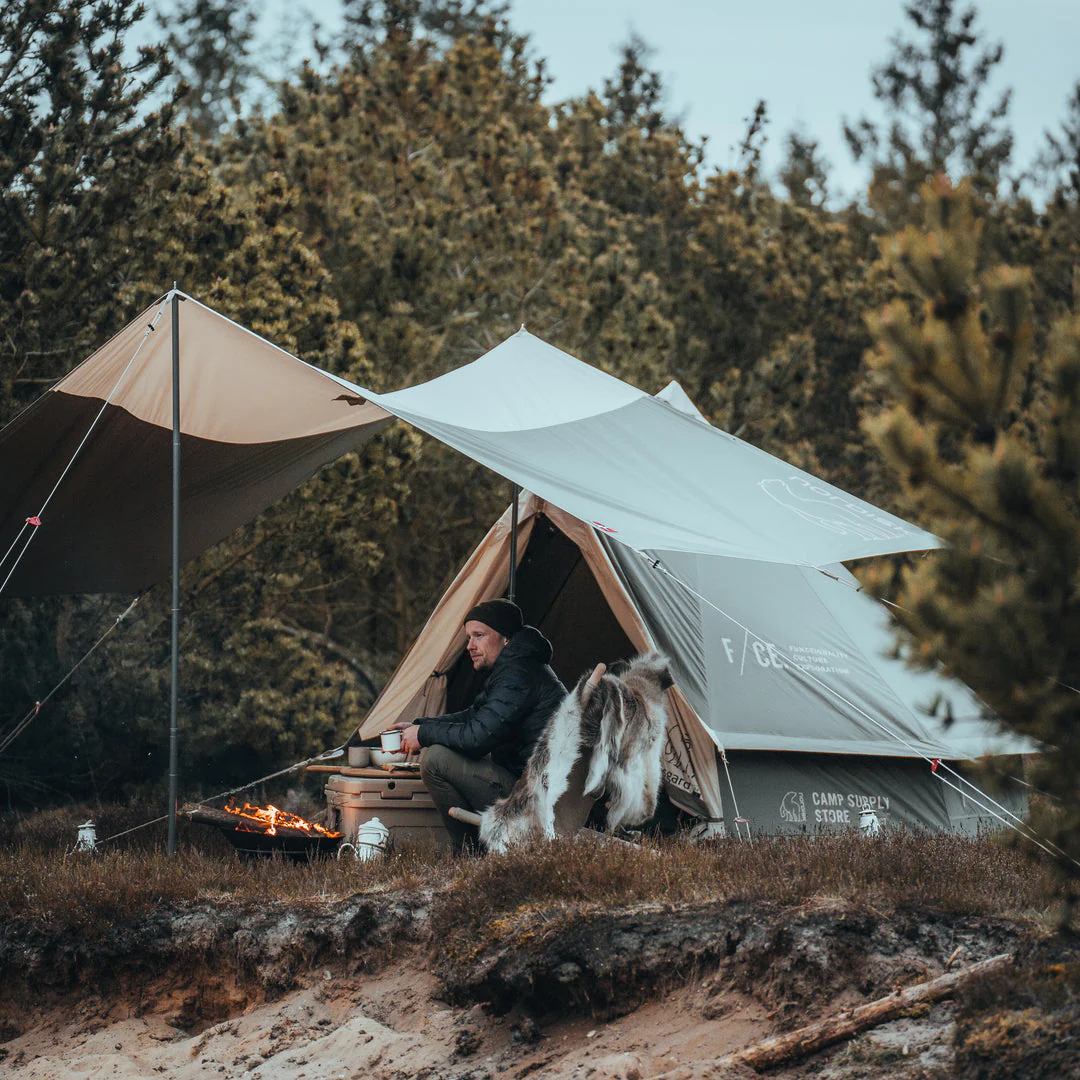 F/CE. × Nordisk Asgard 7.2 Glamping Tent - 7.2 m² | 3 person | Sage Green - Image 13