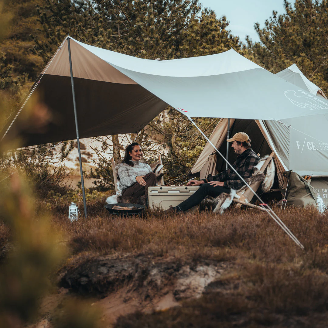 F/CE. × Nordisk Asgard 7.2 Glamping Tent - 7.2 m² | 3 person | Sage Green - Image 7