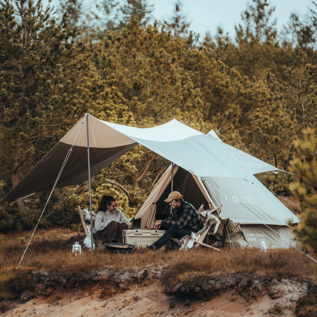 F/CE. × Nordisk Asgard 7.2 Glamping Tent - 7.2 m² | 3 person | Sage Green - Image 9