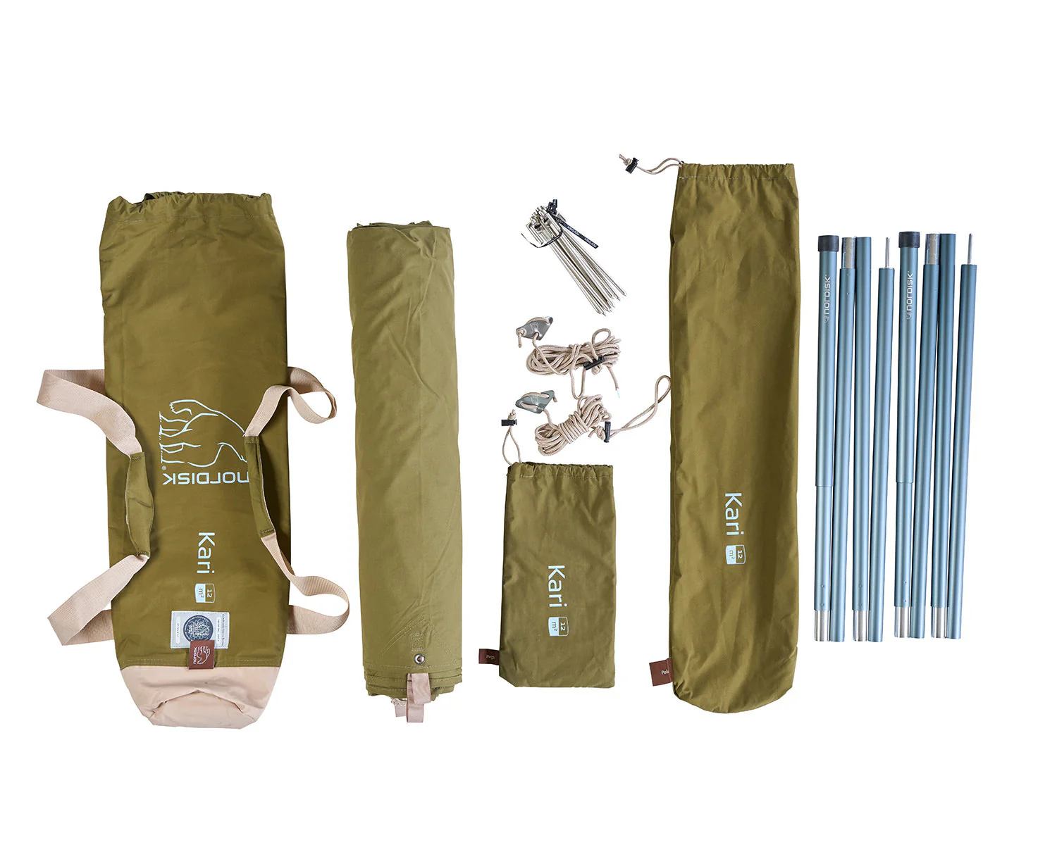 Kari 12 Baumwolle-Tarp - 12 m² | Green Khaki - Image 11