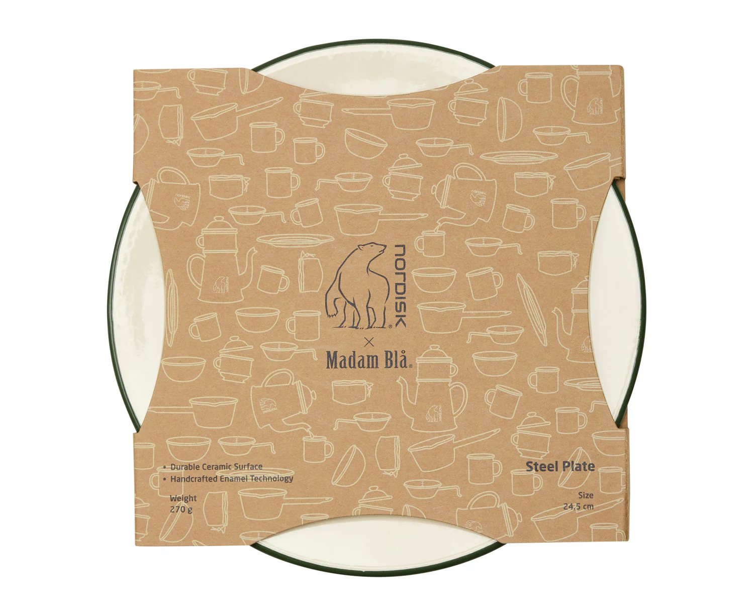 Madam Blå Platte - Cream - Image 2