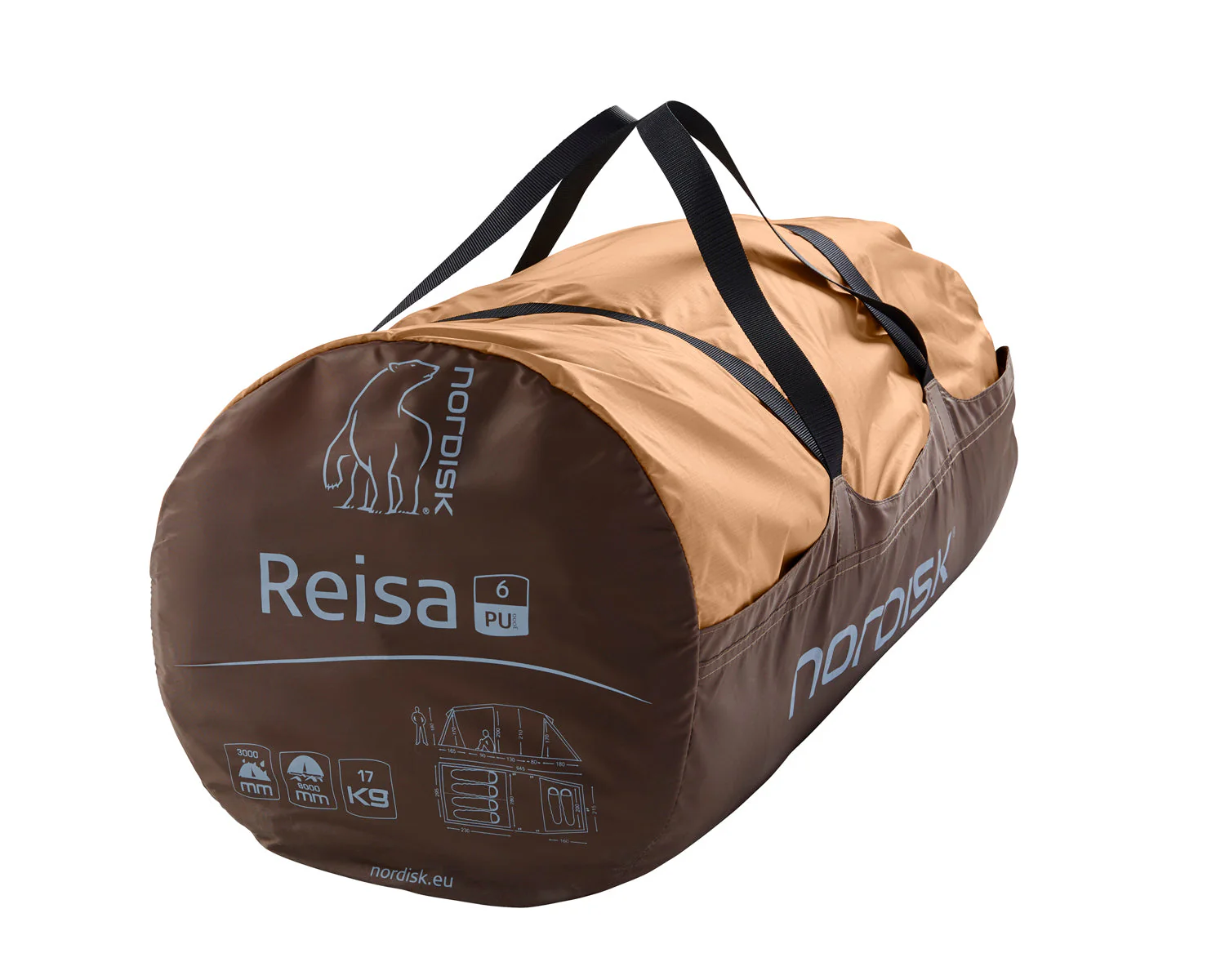 Reisa 6 PU Zelt - 6 Personen | Cashew Brown - Image 16