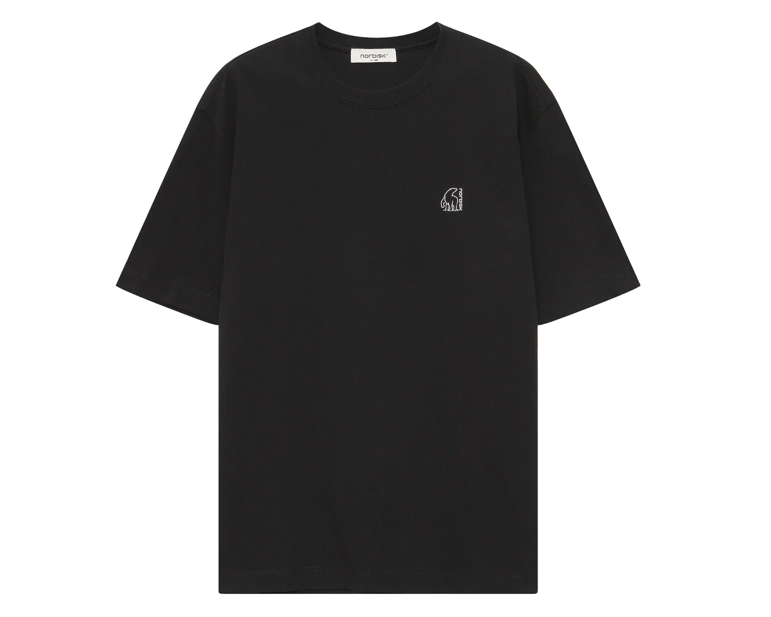 Tea Time Cartoon Eisbär T-Shirt Unisex - Black