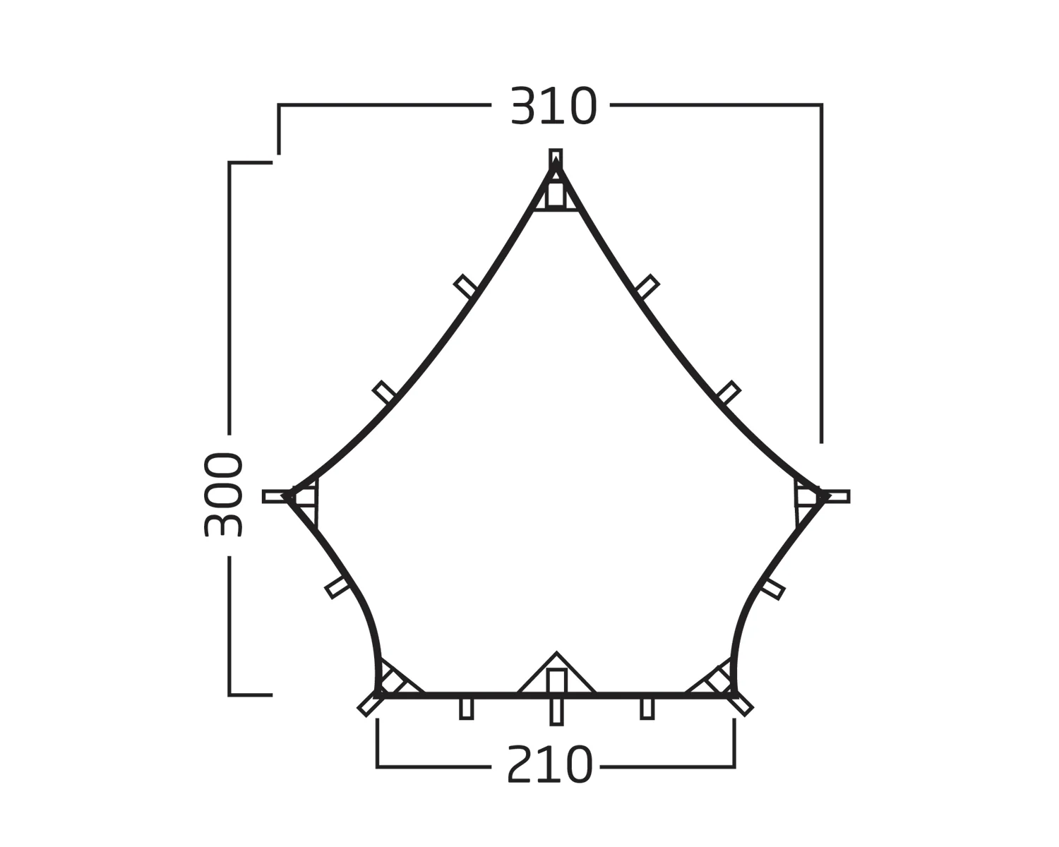 Voss Diamond PU Tarp - Dark Olive - Image 12