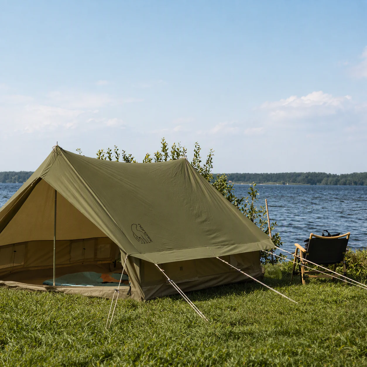 Ydun 5.5 Glamping Zelt - 5.5 m² | 4 Personen | Green Khaki - Image 2
